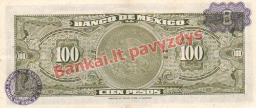 100 Pesų banknoto galinė pusė