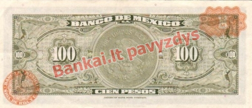 100 Pesų banknoto galinė pusė