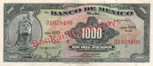 1000 Pesų banknoto priekinė pusė