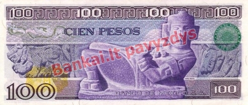 100 Pesų banknoto galinė pusė