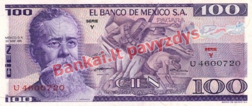 100 Pesų banknoto priekinė pusė