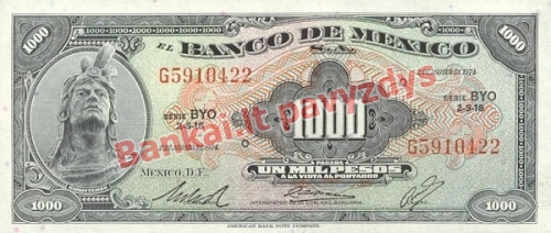 1000 Pesų banknoto priekinė pusė