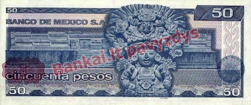 50 Pesų banknoto galinė pusė