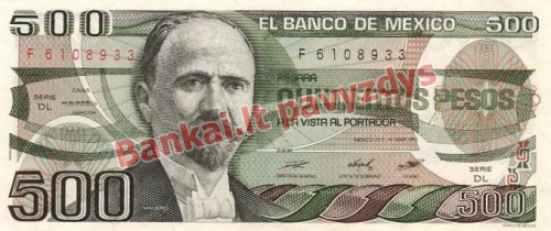 500 Pesų banknoto priekinė pusė