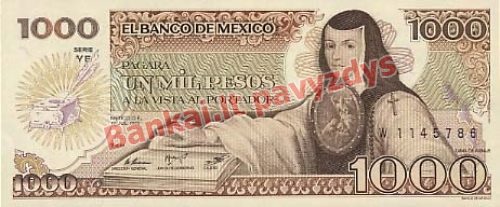 1000 Pesų banknoto priekinė pusė