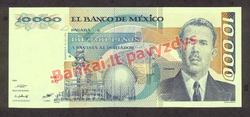 10000 Peso banknoto priekinė pusė