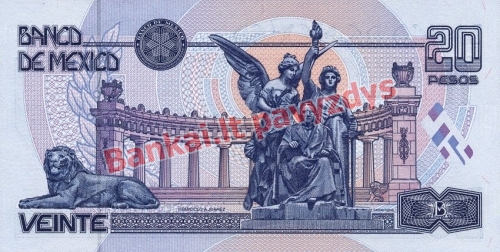 20 Pesų banknoto galinė pusė