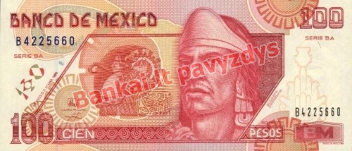 100 Pesų banknoto priekinė pusė