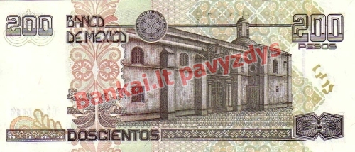 200 Pesų banknoto galinė pusė