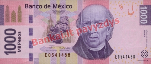 1000 Pesų banknoto priekinė pusė