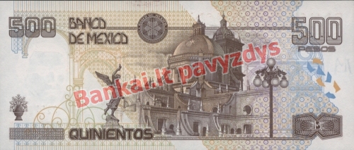 500 Pesų banknoto galinė pusė