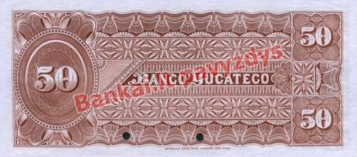 50 Pesų banknoto galinė pusė