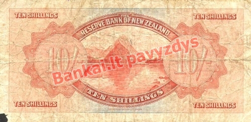 10 Šilingų banknoto galinė pusė