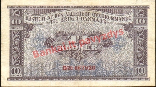 10 Kronų banknoto priekinė pusė