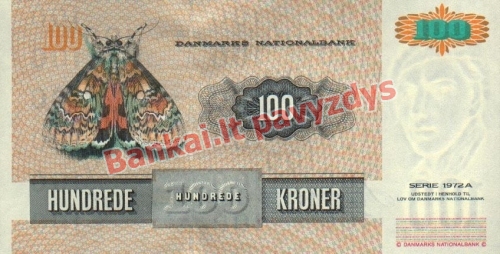 100 Kronų banknoto galinė pusė