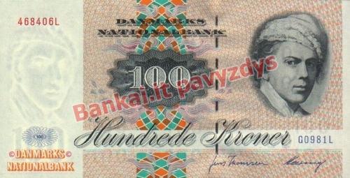 100 Kronų banknoto priekinė pusė