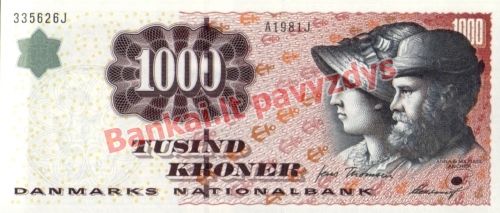 1000 Kronų banknoto priekinė pusė