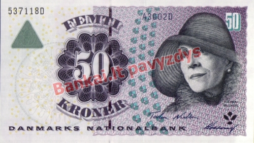 50 Kronų banknoto priekinė pusė