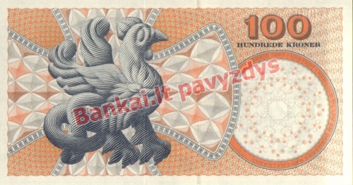 100 Kronų banknoto galinė pusė