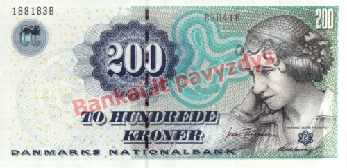 200 Kronų banknoto priekinė pusė