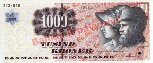 1000 Kronų banknoto priekinė pusė