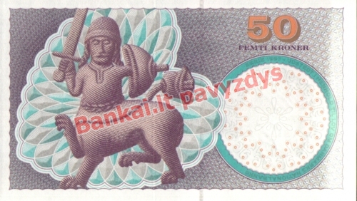 50 Kronų banknoto galinė pusė