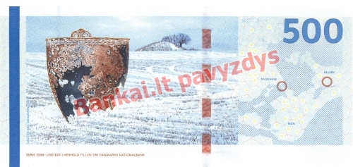 500 Kronų banknoto galinė pusė