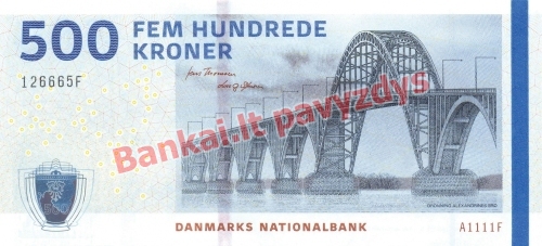 500 Kronų banknoto priekinė pusė