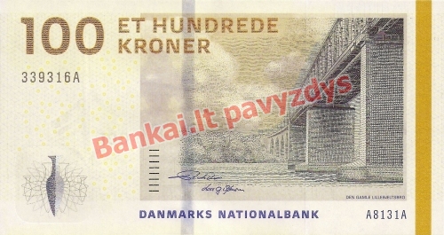 100 Kronų banknoto priekinė pusė