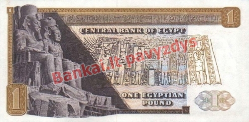 1 Svaro banknoto galinė pusė