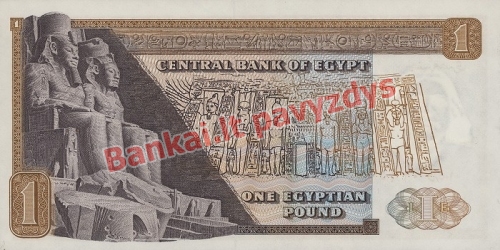 1 Svaro banknoto galinė pusė