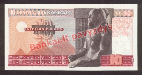 10 Svarų banknoto galinė pusė