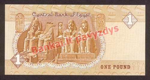 1 Svaro banknoto galinė pusė