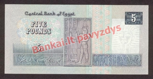 5 Svarų banknoto galinė pusė