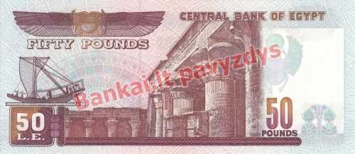 50 Svarų banknoto galinė pusė