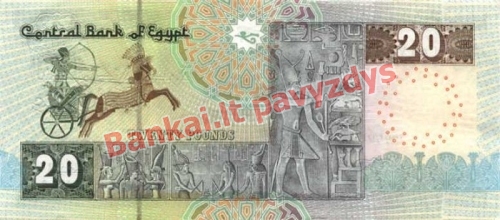 20 Svarų banknoto galinė pusė