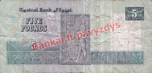 5 Svarų banknoto galinė pusė