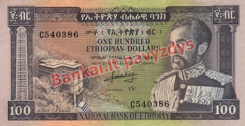 100 Dolerių banknoto priekinė pusė