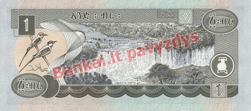 1 Biro banknoto galinė pusė
