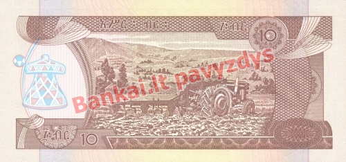 10 Birų banknoto galinė pusė