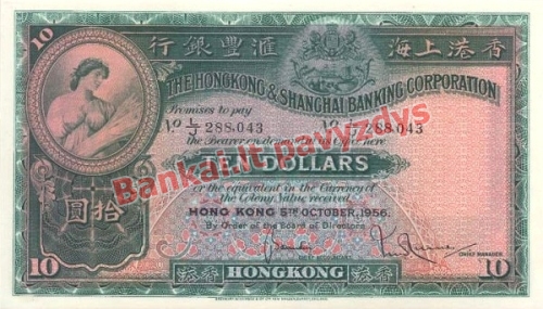 10 Dolerių banknoto priekinė pusė