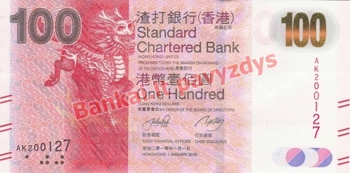 100 Dolerių banknoto priekinė pusė