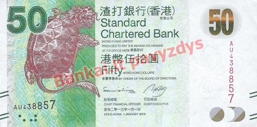 50 Dolerių banknoto priekinė pusė