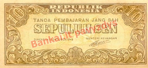 10 Senų banknoto priekinė pusė