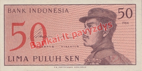 50 Senų banknoto priekinė pusė