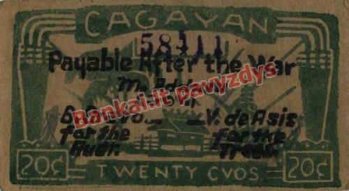20 Centavų banknoto priekinė pusė