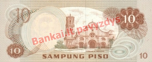 10 Pisų banknoto galinė pusė
