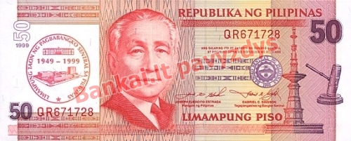 50 Pisų banknoto priekinė pusė