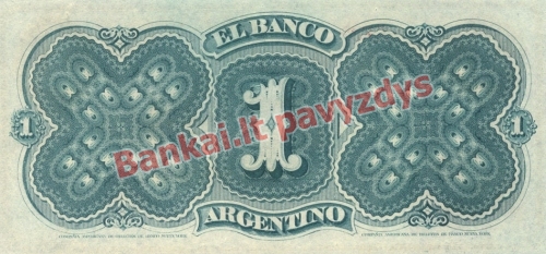 1 Peso banknoto galinė pusė