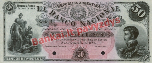 50 Pesų banknoto priekinė pusė
